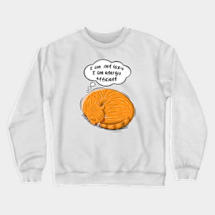 Cute Yellow Sleeping Cat Crewneck Sweatshirt